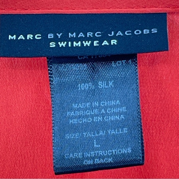 Marc by Marc Jacobs Silk Beach Romper Swim Cover Size Large - Picture 12 of 12